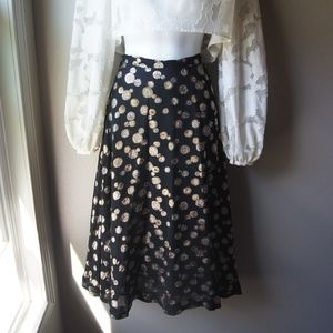 Vintage Halston Midi Skirt Medium